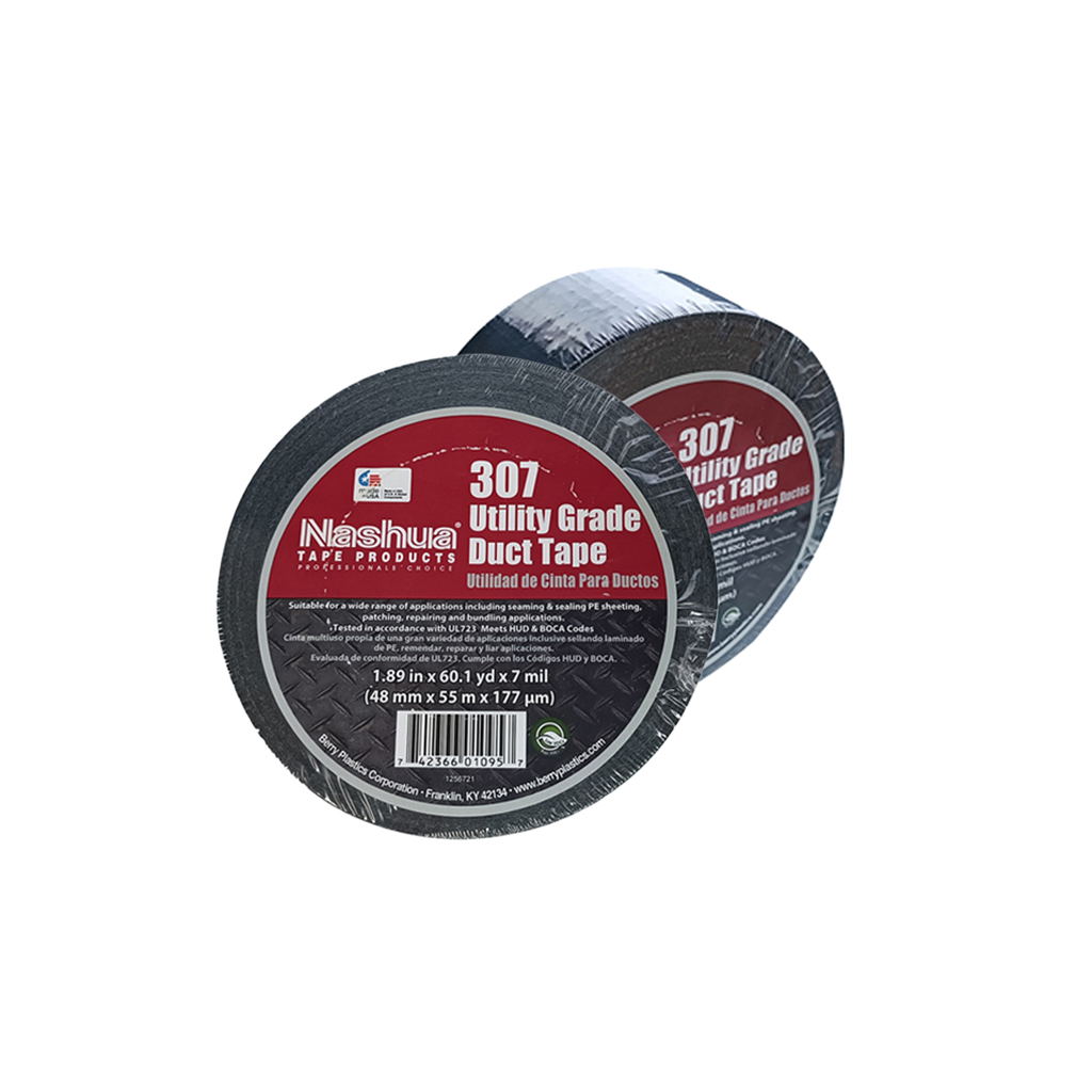 CINTA ADHESIVA DUCTO NEGRA 2" 48*55mts (60yd)307 NASHUA