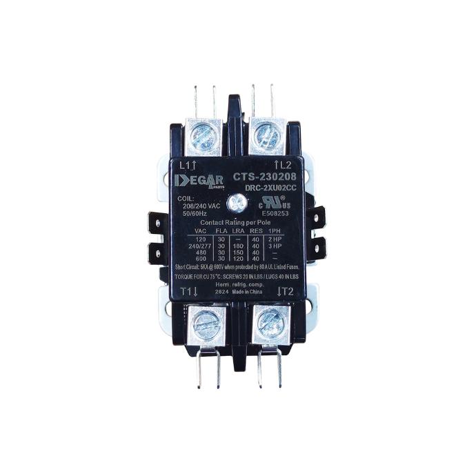 CONTACTOR PREMIUM 2x20AMPx208V CTS-220208 DEGAR