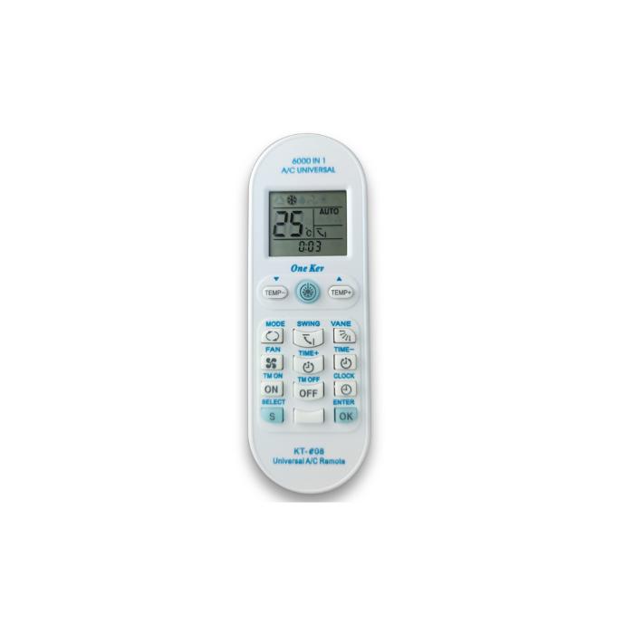 CONTROL REMOTO GENERICO KT-E08 6000 IN1 DEGAR