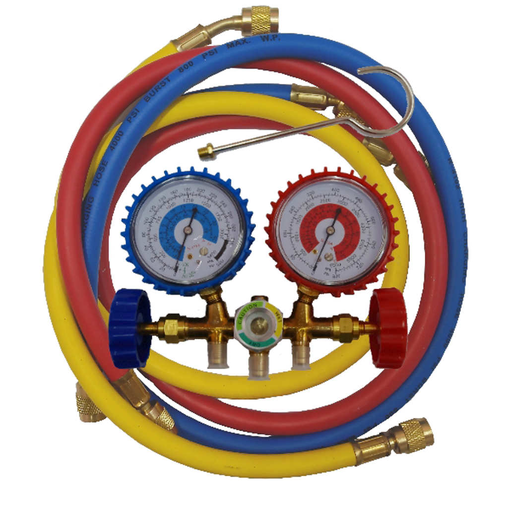 JUEGOS MANOMETRO C/MANG. 3000 PSI R-12/R22/R404/R134 CT536GJ - DP