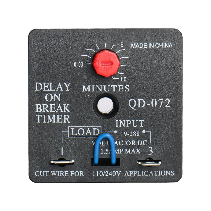 TEMPORIZADOR DE ENCENDIDO-RETRASO QD-072 0-10 MIN DEGAR