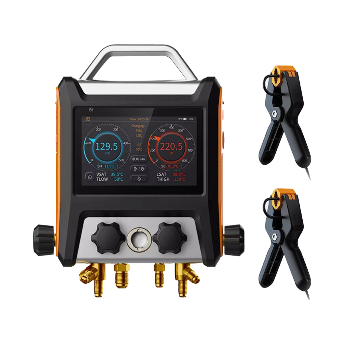 JUEGO MANOMETRO DIGITAL 4 VIAS C/VACUOMETRO + SENSORES + BLUETOOTH MS-4000 ELITECH