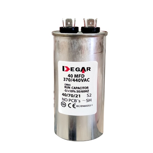 [30-5040] CAPACITOR MARCHA 40 MFD 370VA/440VA DEGAR