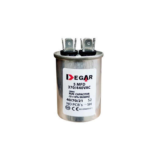 [30-5005] CAPACITOR MARCHA 5 MFD 370VA/440VA DEGAR