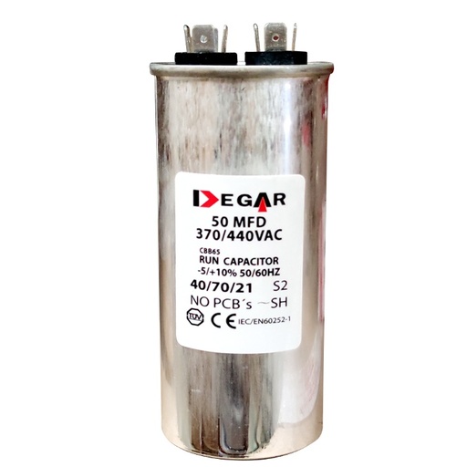 [30-5050] CAPACITOR MARCHA 50 MFD 370VA/440VA DEGAR
