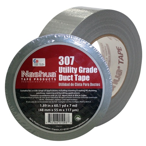 [08-1006C] CINTA ADHESIVA DUCTO GRIS 2" 48mm*55mts 307 NASHUA