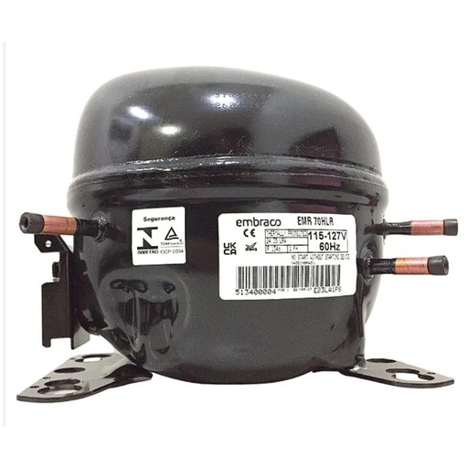 [37-96151] COMPRESOR NEVERA 1/5HP R134a 110V/60Hz L/MBP EMR70HLR EMBRACO