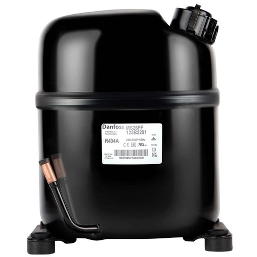 [37-9510] COMPRESOR PISTON 1HP R404A 220V-60HZ  MS26TG  MEDIA-ALTA  DANFOSS