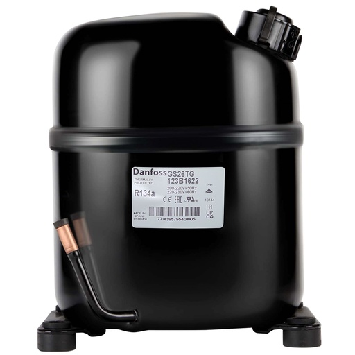 [37-9334] COMPRESOR PISTON 3/4HP R134A 220V-60HZ GS26TG ALTA/ MEDIA  DANFOSS