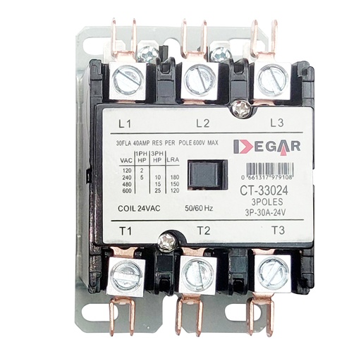 [47-3200] CONTACTOR 3x20x24V  DEGAR