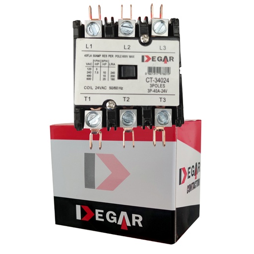 [47-3207] CONTACTOR 3x20x208V CT-320208V DEGAR