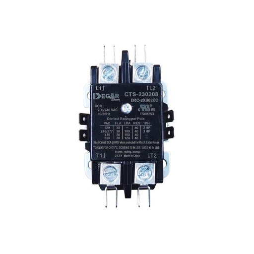 [47-2201] CONTACTOR PREMIUM 2x20AMPx24V CTS-22024 DEGAR