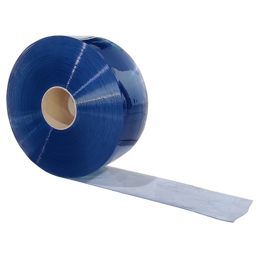 [98-0015] CORTINA REFRIGERACION LISA 8"x0.080"x300' -15ºC+50°C STANDARD BLUE DEGAR