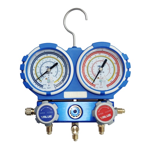 [80-1040] JUEGOS MANOMETRO C/MANG. 0~400 PSI R-22/R404/R134A/R407C VMG-2-R22 VALUE