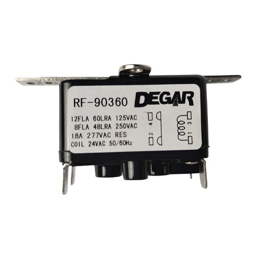 [31-1024] RELAY FAN C/BOB.24VAC 4PIN 90-360 DEGAR