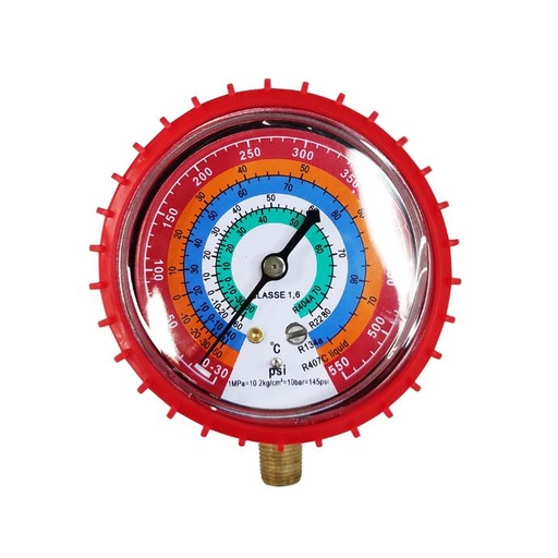 [36-1058] RELOJ MANOMETRO ALTA R-22, R-134, R-404 B70/35KG/CM2 - DP