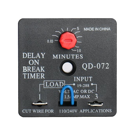 [35-7010] TEMPORIZADOR DE ENCENDIDO-RETRASO QD-072 0-10 MIN DEGAR