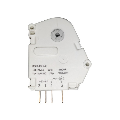 [35-1006] TIMER PLASTICO DEFROST 6 HORAS 21MIN TMDC-621-1 110V  DEGAR