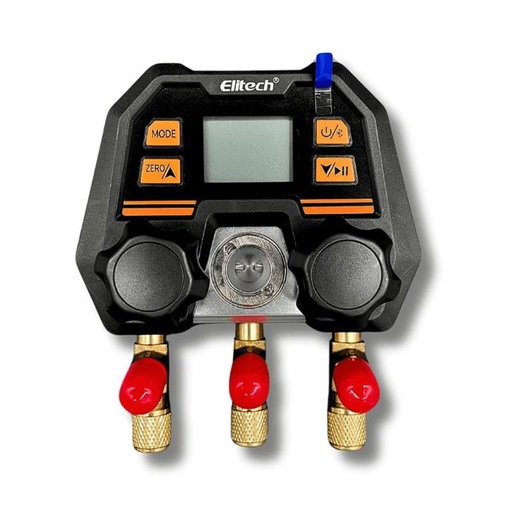 [80-1031] JUEGO MANOMETRO DIGITAL  2 VIAS S/MANGUERAS C/INDICADOR DE TEMP & BLUETOOTH MS-100+ ELITECH