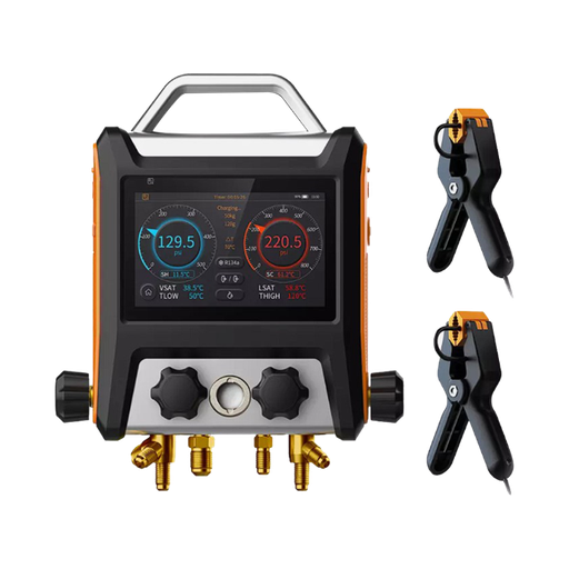 [80-1032] JUEGO MANOMETRO DIGITAL 4 VIAS C/VACUOMETRO + SENSORES + BLUETOOTH MS-4000 ELITECH