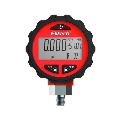 [36-1059] RELOJ MANOMETRO ALTA  DIGITAL 0 Psi/800Psi PG-30 PRO ELITECH