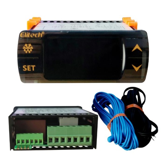 [35-6027] CONTROLADOR DIGITAL TEMPERATURA 2 SONDAS P/CONGELACION 110/220V EK-630  ELITECH 